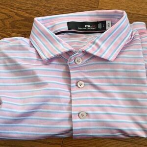 RLX Pink Stripe Polo